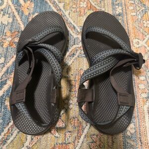 Chaco Z Cloud Adjustable Sandals, Men’s 11. Black and Gray.